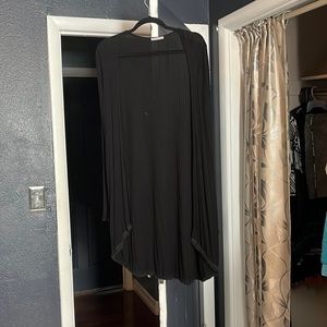 Long black cardigan